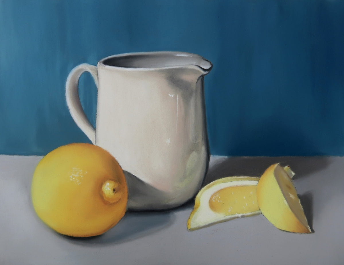 White Jug and Lemons